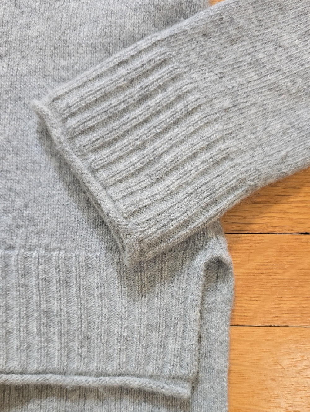 Jenni Kayne, Everyday Gray Wool Cashmere Blend Crewneck Sweater, EUC, W's XS - Picture 10 of 13
